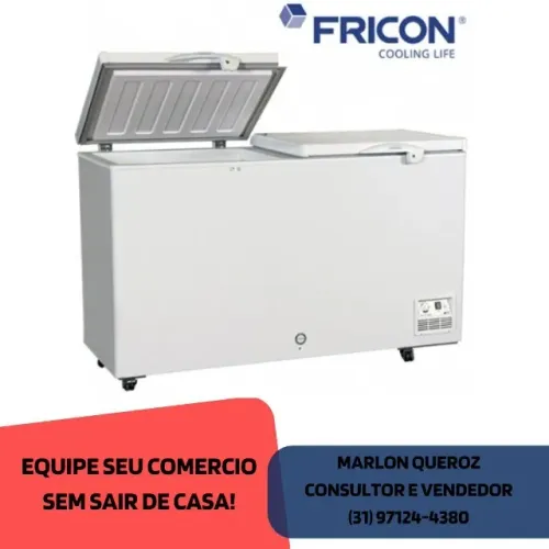 Freezer Horizontal Tampa Cega Fricon 411L