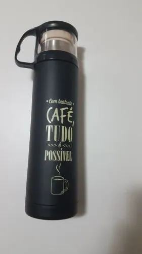 Garrafa Térmica Decorativa - Café Tudo é Possível