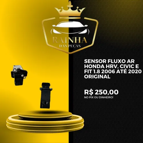 Sensor Fluxo Ar Honda HRV, Civic e FIT 1.8 2006 até 2020 Original