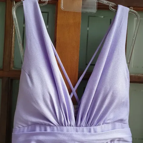 Vestido de festa veste 48/50 lilás usado uma vez