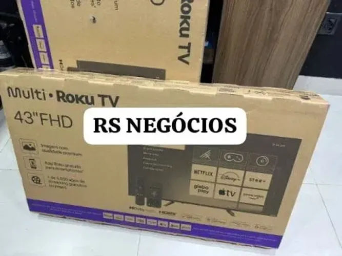 Smart Tv 43 Multilaser Roku TL056M, Lacrada + NF (Até 12x)