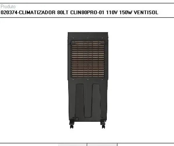 CLIMATIZADOR 80LITROS
