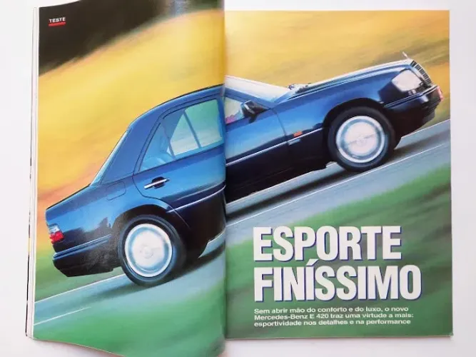 Revista Quatro Rodas - Mercedes E420 1995 (W124) e Mustang GT