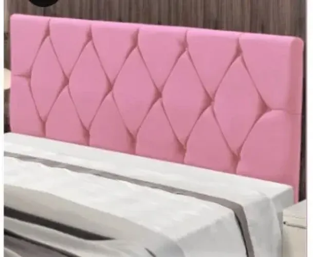 Cabeceira Queen Bia Rosa Até 12x - Frete Grátis