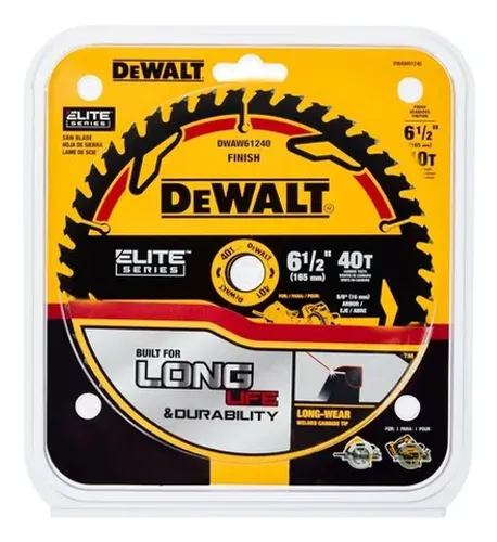 Disco Serra Circular 6-1/2 Pol 40 Dentes Dewalt Dwaw61240