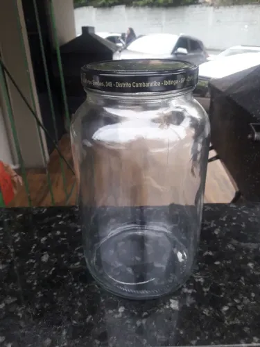 Pote de vidro para alimento para fazer decoração dois pote
