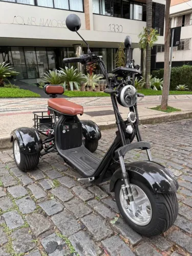 Triciclo Elétrico X15 2x2000W - 2024 Emplacado - Moto-Chefe