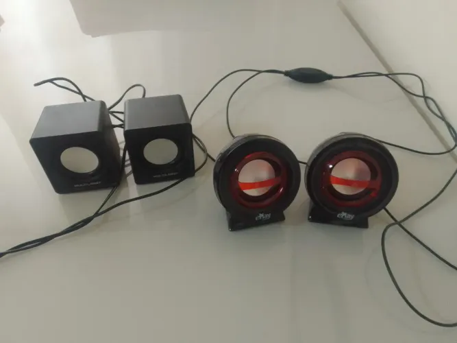 Caixas de Som para Computador - Conjunto Completo