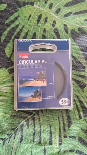 FILTRO POLARIZADOR CIRCULAR 58mm lente PL vidro CPL 58mm Japão Kenko MC-UV
