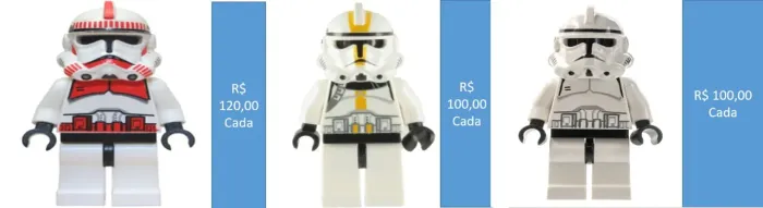lego star wars, clones antigos do terceiro filme