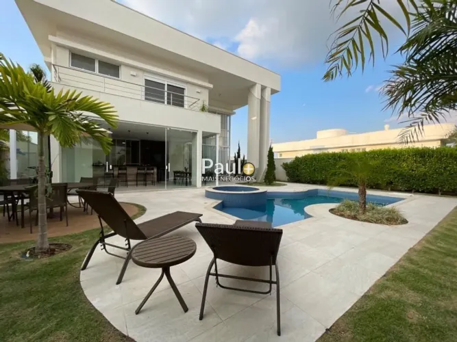 Sobrado à venda em Campinas, Loteamento Mont Blanc Residence, com 4 suítes, com 408 m²