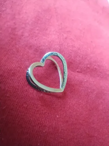 Pingente Coração Duplo Rommanel 