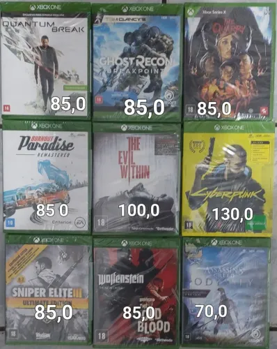 Jogos Xbox one e séries x - Novos lacrados