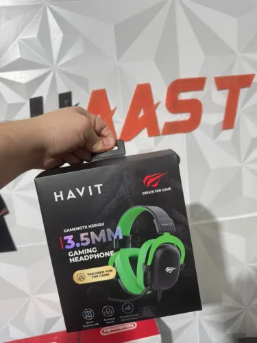 Headphone Fone de Ouvido Havit HV-H2002d Green, Gamer, com Microfone