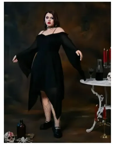 Vestido plus size estilo fada 3XL