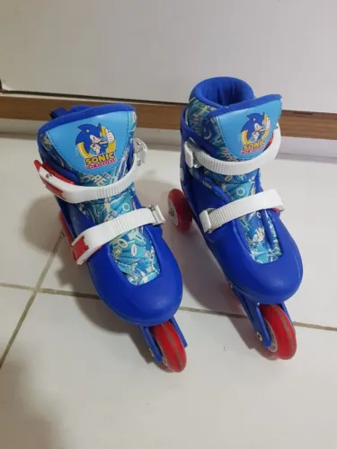 Patins Inline e Triline + Kit de Proteção (Calça de 32 a 35)
