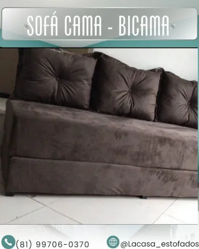 Sofá cama três em um 