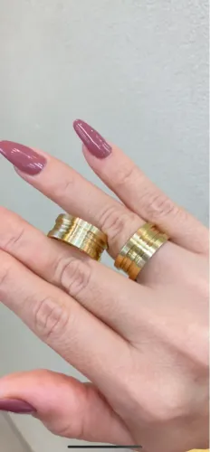Lindo Par Alianças Bvlgari 100% Moeda Antiga Pronta Entrega