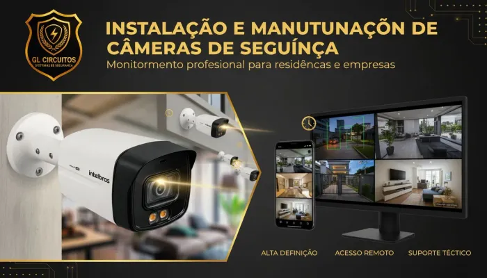 Instalação e manutenção de câmeras de segurança