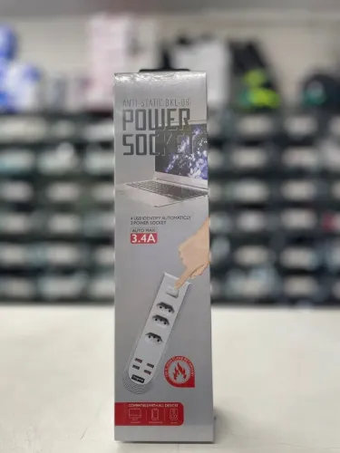 Extensão T tomada Filtro de Linha 4usb Power Socket