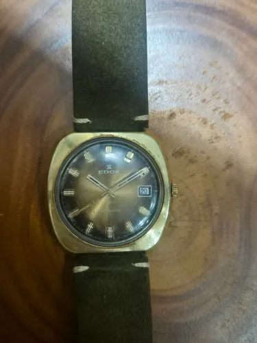 Relogio EDOX raro vintage automático 