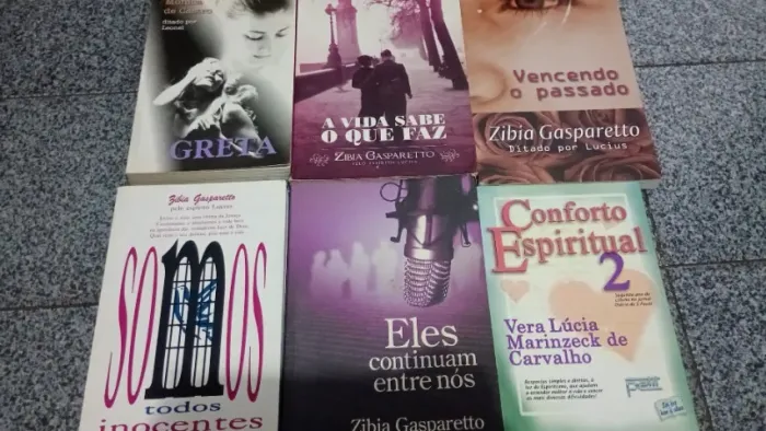 Livros espíritas Zíbia Gasparetto e outros
