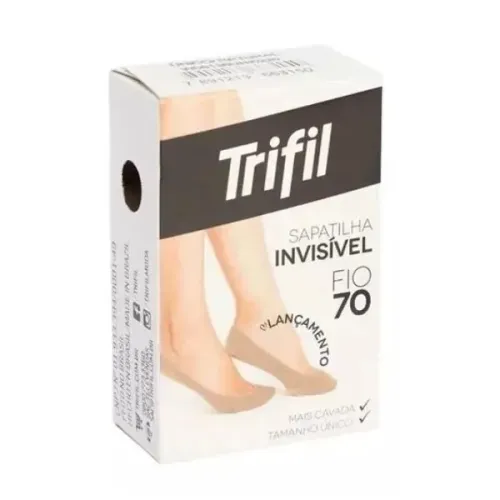 Meias para Sapatilha Invisível Fio 70 Trifil (preta)