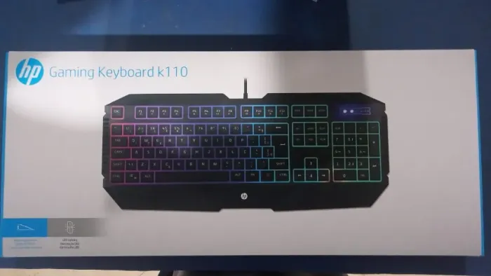 TECLADO GAMER K110 HP NOVO LACRADO FRETE GRÁTIS PARA MACEIÓ