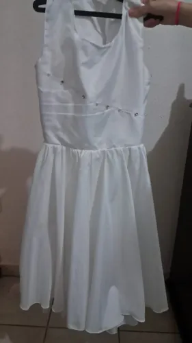 Vestido Branco Longo Infantil Jardim Festa Formatura Daminha