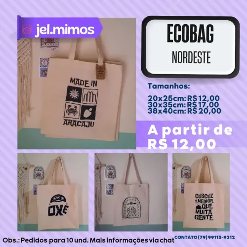 EcoBag Nordeste autoral - venda atacado