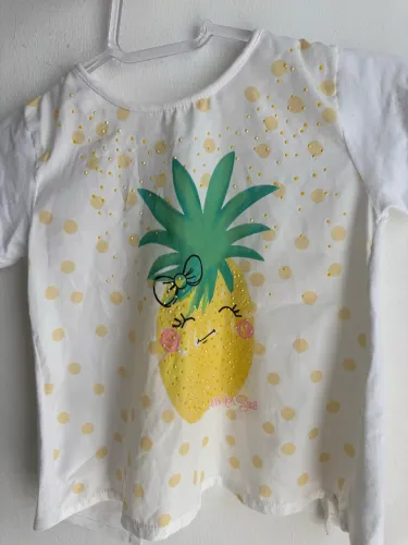 Blusa abacaxi Mon Sucre 7/8 anos