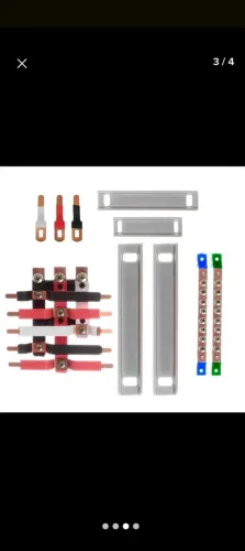 Kit barramento trifásico 100 A 10 O Zathura cód.TRIF100A10CTCO