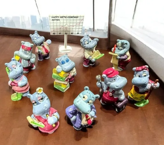 Hipopótamos/ Hippo Office (1994) - Kinder Ovo - FERRERO - Coleção Completa