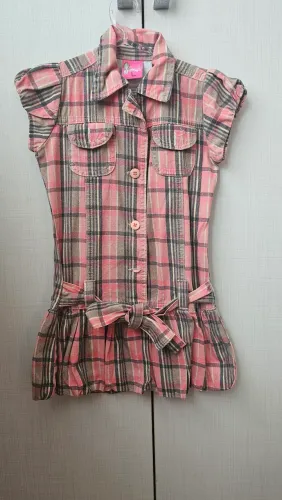 Vestido xadrez infantil 