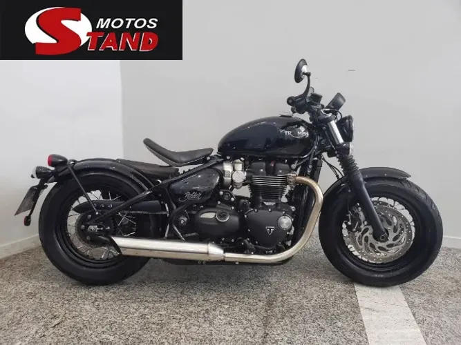 Triumph Bonneville Bobber 1200 ABS 2022 Preta Preto