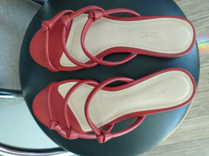 Sandálias Arezzo, Vermelha número 36