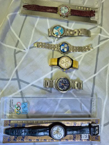 Coleção de relógios SWATCH raros todos importados