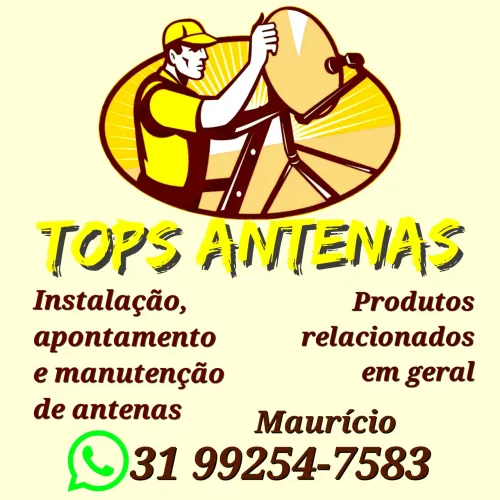 Instalação e apontamento de antenas