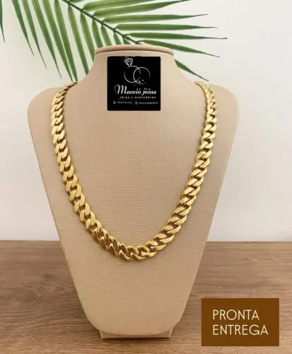 CORRENTES MASCULINAS BANHADAS A OURO 18KILATES