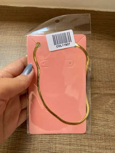 Colar folheado a ouro 18k fita laminada