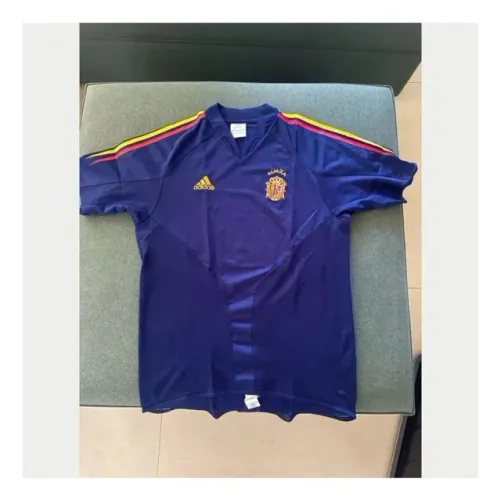 Camisa Espanha 2004 2006 Third adidas Azul Marinho Tam G