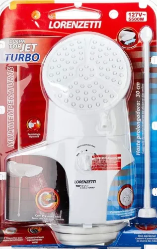 Chuveiro Lorenzetti ducha top jet branco 127V & 220V V