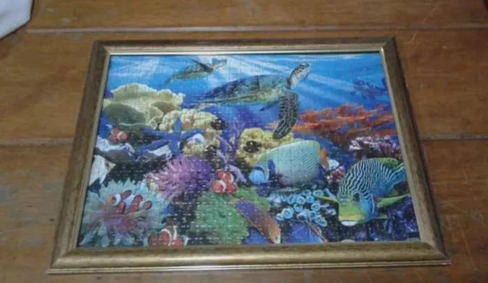 Quadro fundo do mar 500 peças mini