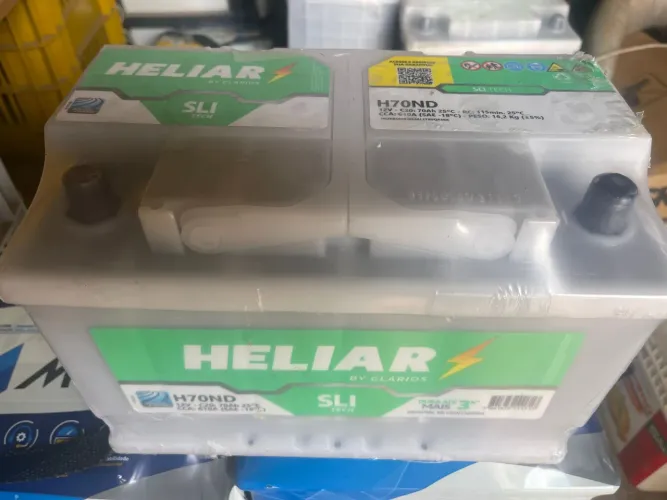 Bateria Heliar 70 amperes (NOVA)