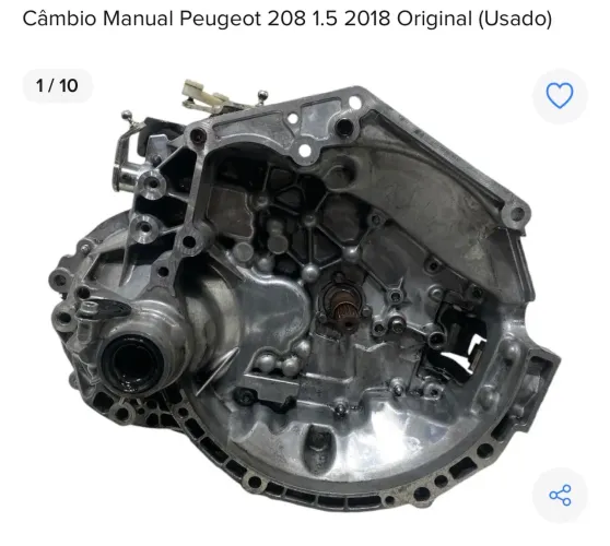 CAIXA DE MACHA MANUAL PEUGEOT 208 1.5 2018 COM NF E GARANTIA 