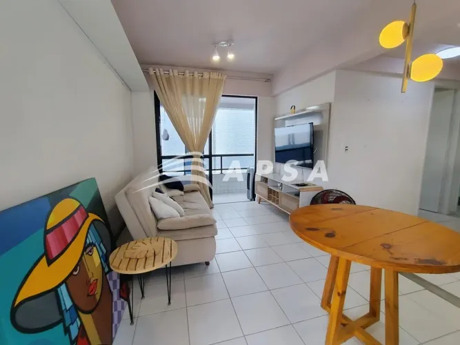 APARTAMENTO MOBILIADO EM AFLITOS AO LADO DO CLUBE NÁUTICO | 2 QUARTOS | SUÍTE | 6º ANDAR
