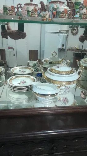 Antigo jogo de jantar porcelana steatita