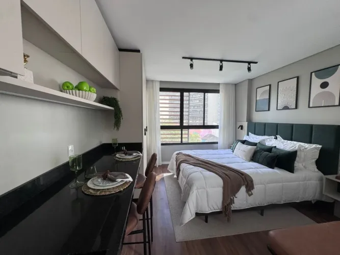 Apartamento Studio Mobiliado para Alugar no Downtown, Centro de Florianópolis.