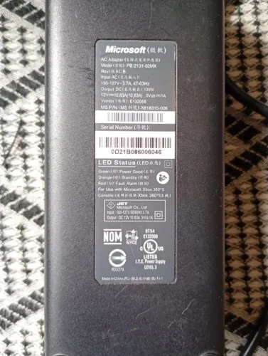 Fonte original xbox 360 110v