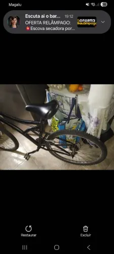 Bicicleta de ferro aro 26 antiga
